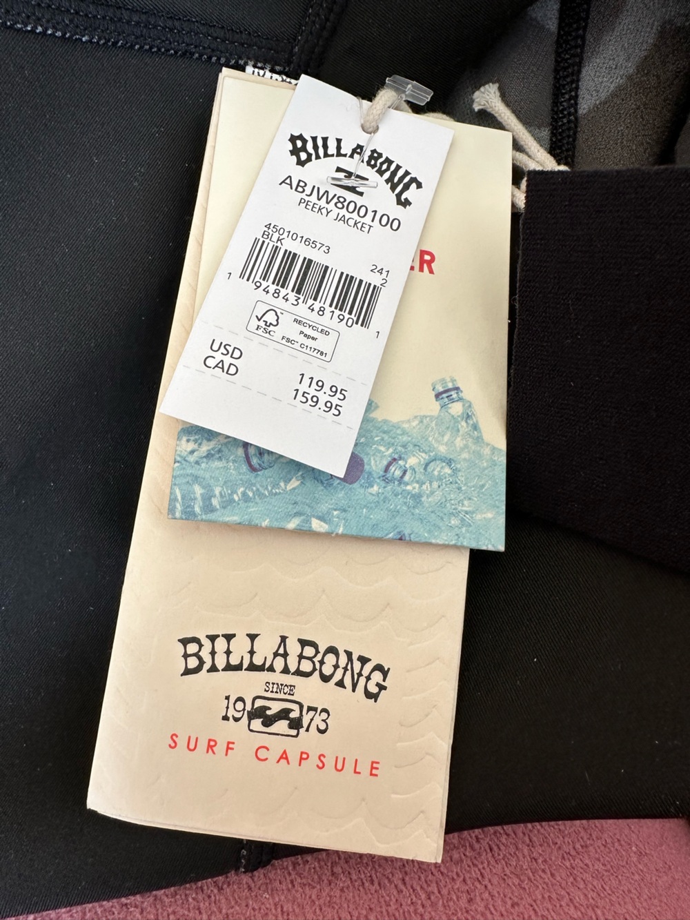 NWT Billabong ladies XS Peekey Wetsuit Jacket - Picture 2 of 5
